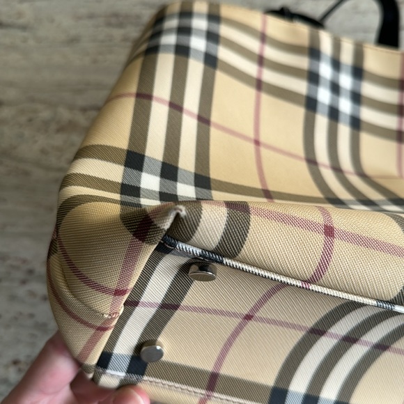 EUC AUTHENTIC Burberry nova check coated canvas handbag - Picture 11 of 16